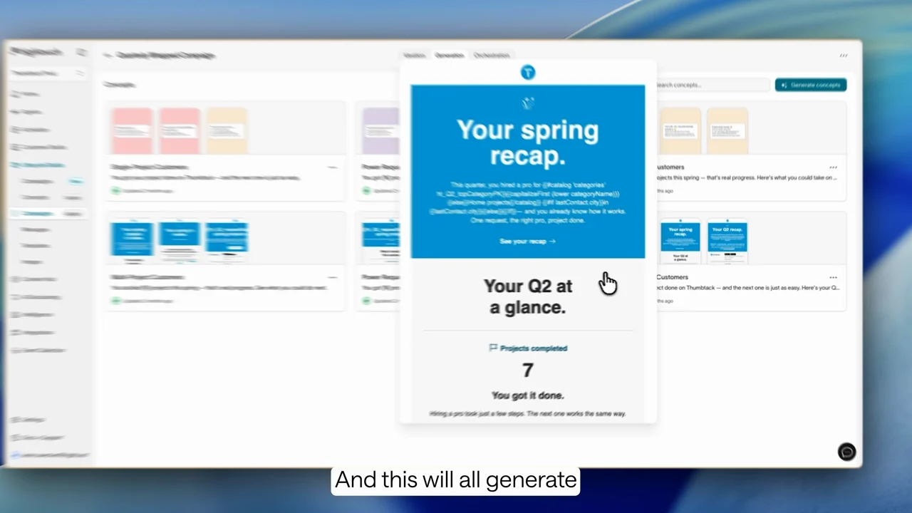 Hightouch Lifecycle Studio campaign interface shown in the film