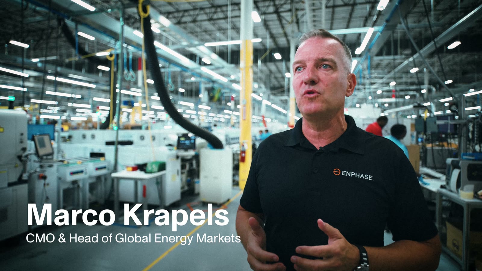 Enphase Energy: A launch film, shot on the line, still frame 1